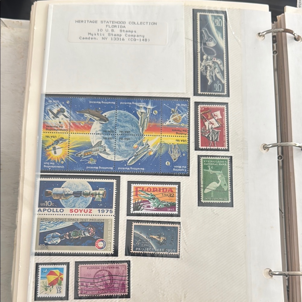 Space/Florida-Themed Stamp Collection